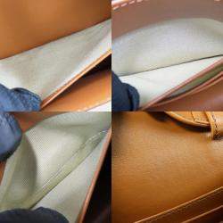 Celine Denim Leather Navy Tan Margot Triomphe Chain Wallet bag