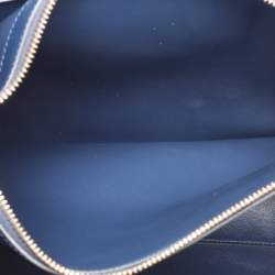 Celine Dark Blue Leather Large Classique 16 Top Handle Bag
