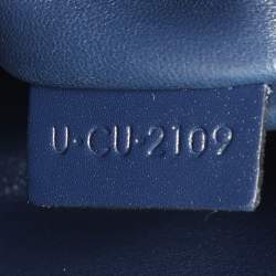 Celine Dark Blue Leather Large Classique 16 Top Handle Bag