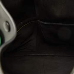 Pre Owned Celine Tricolor Leather and Suede Geometrical Bag