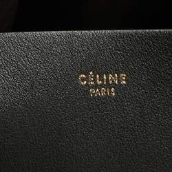 Pre Owned Celine Tricolor Leather and Suede Geometrical Bag