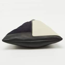 Pre Owned Celine Tricolor Leather and Suede Geometrical Bag