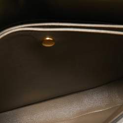 Pre Owned Celine Taupe Grey Leather Medium Trotteur Shoulder Bag