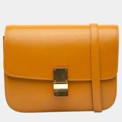 Celine Brown Medium Calfskin Classic Box