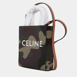 Celine Camouflage Mini Cabas Vertical Bag