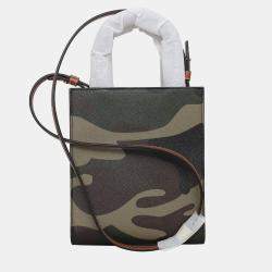 Celine Camouflage Mini Cabas Vertical Bag