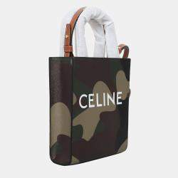 Celine Camouflage Mini Cabas Vertical Bag
