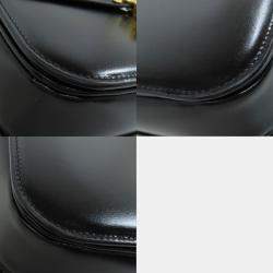 Celine Black Calfskin Leather Triomphe Shoulder Bag