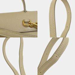 Celine Beige Calfskin Nano Belt Handbag