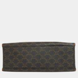 Celine Dark Brown Triomphe Handbag