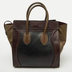 Celine Multicolor Leather Mini Luggage Tote