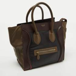 Celine Multicolor Leather Mini Luggage Tote