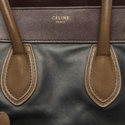 Celine Multicolor Leather Mini Luggage Tote