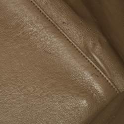 Pre Owned Celine Beige Croc Embossed Nubuck Leather Medium Phantom Luggage Tote
