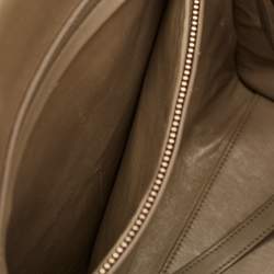 Pre Owned Celine Beige Croc Embossed Nubuck Leather Medium Phantom Luggage Tote