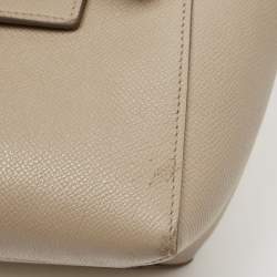 Pre Owned Celine Beige Leather Nano Belt Top Handle Bag
