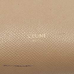 Pre Owned Celine Beige Leather Nano Belt Top Handle Bag
