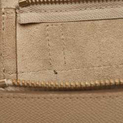 Pre Owned Celine Beige Leather Nano Belt Top Handle Bag