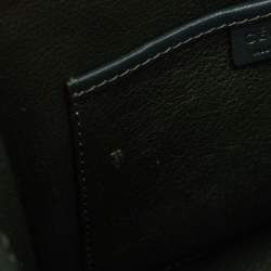 Pre Owned Celine Dark Green Leather Nano Luggage Tote