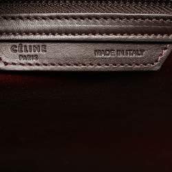 Pre Owned Celine Tricolor Leather Mini Luggage Tote