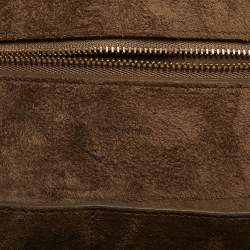 Pre Owned Celine Tricolor Leather Small Ring Satchel