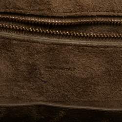 Pre Owned Celine Tricolor Leather Small Ring Satchel