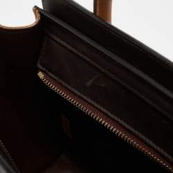 Celine Tricolor Leather Nano Luggage Tote