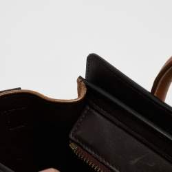 Celine Tricolor Leather Nano Luggage Tote