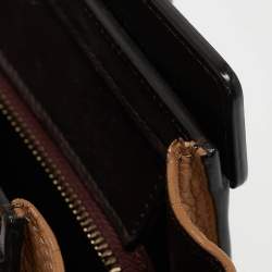 Celine Tricolor Leather Nano Luggage Tote