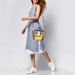 Celine Multicolor Leather Nano Luggage Tote