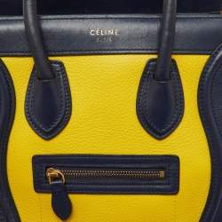 Celine Multicolor Leather Nano Luggage Tote