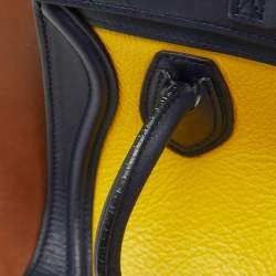 Celine Multicolor Leather Nano Luggage Tote