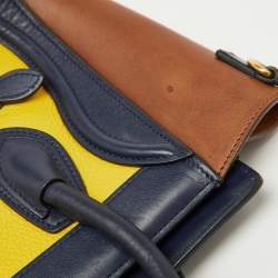Celine Multicolor Leather Nano Luggage Tote