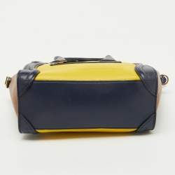 Celine Multicolor Leather Nano Luggage Tote