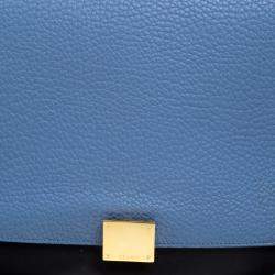 Pre Owned Celine Tri Color Leather Medium Trapeze Bag