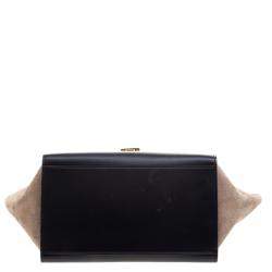 Pre Owned Celine Tri Color Leather Medium Trapeze Bag