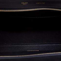 Pre Owned Celine Tri Color Leather Medium Trapeze Bag