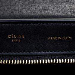 Pre Owned Celine Tri Color Leather Medium Trapeze Bag