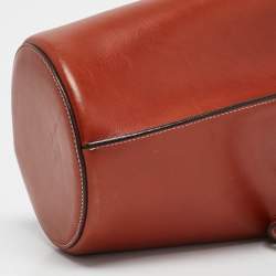 Pre Owned Celine Brown Leather Mini Pinched Bucket Bag