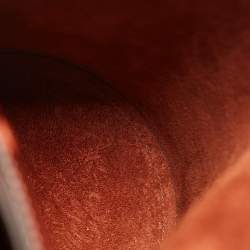 Pre Owned Celine Brown Leather Mini Pinched Bucket Bag