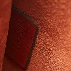 Pre Owned Celine Brown Leather Mini Pinched Bucket Bag