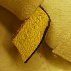 Pre Owned Celine Yellow Leather Nano Luggage Tote