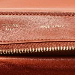 Celine Tricolor Leather Medium Trapeze Top Handle Bag