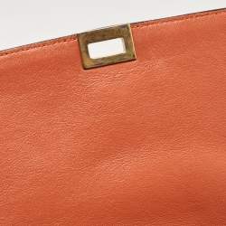 Celine Tricolor Leather Medium Trapeze Top Handle Bag