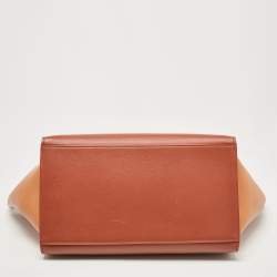 Celine Tricolor Leather Medium Trapeze Top Handle Bag