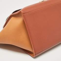 Celine Tricolor Leather Medium Trapeze Top Handle Bag