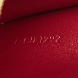 Pre Owned Celine Burgundy Leather Teen Besace Triomphe Crossbody Bag