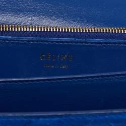 Celine Blue Python Medium Classic Box Shoulder Bag