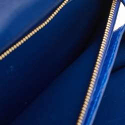 Celine Blue Python Medium Classic Box Shoulder Bag