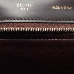 Celine Brown/Black Python and Leather Large Trapeze Top Handle Bag